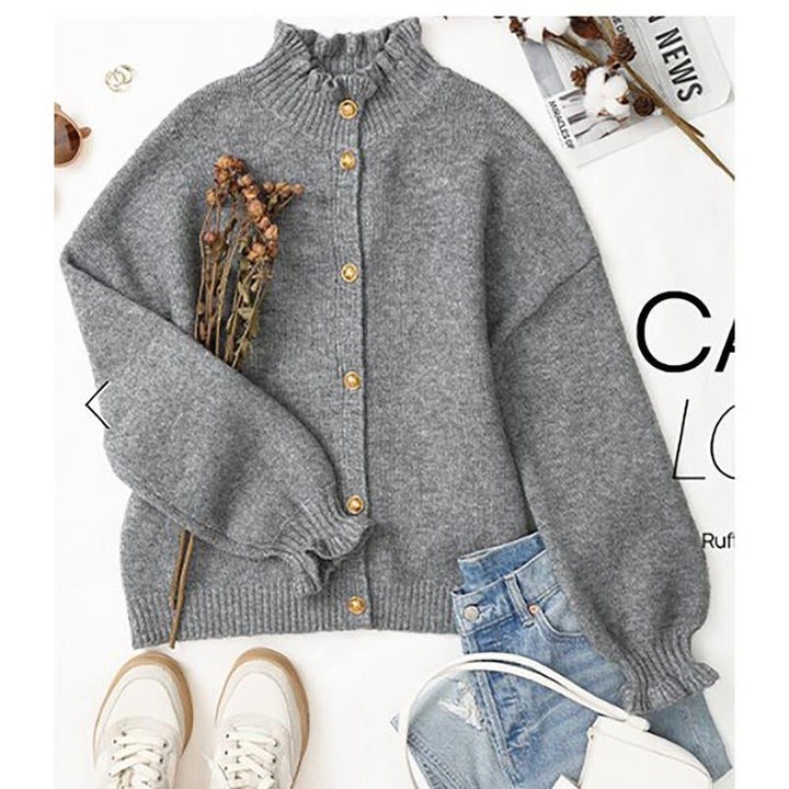 Sines Buttoned Knit Cardigan