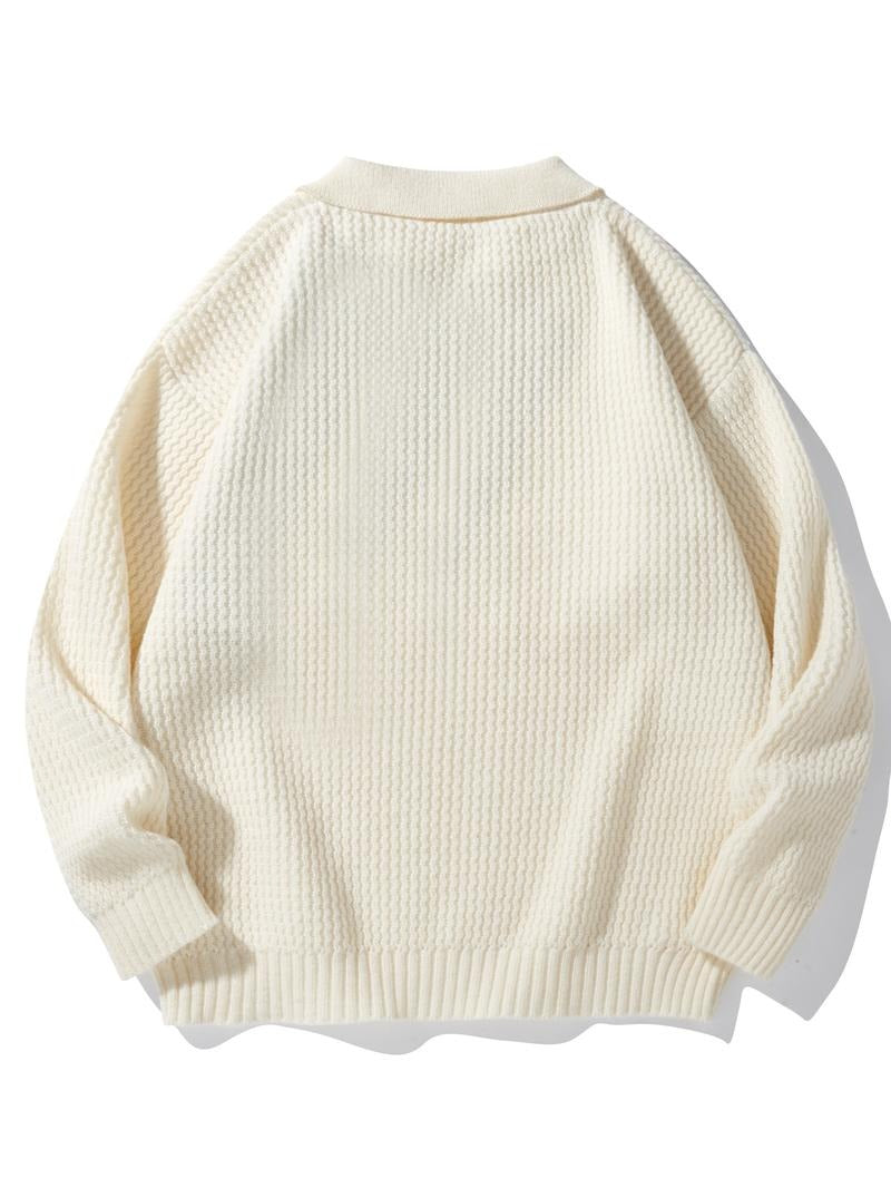 Corvino Knit Polo Sweater - Saint Drako