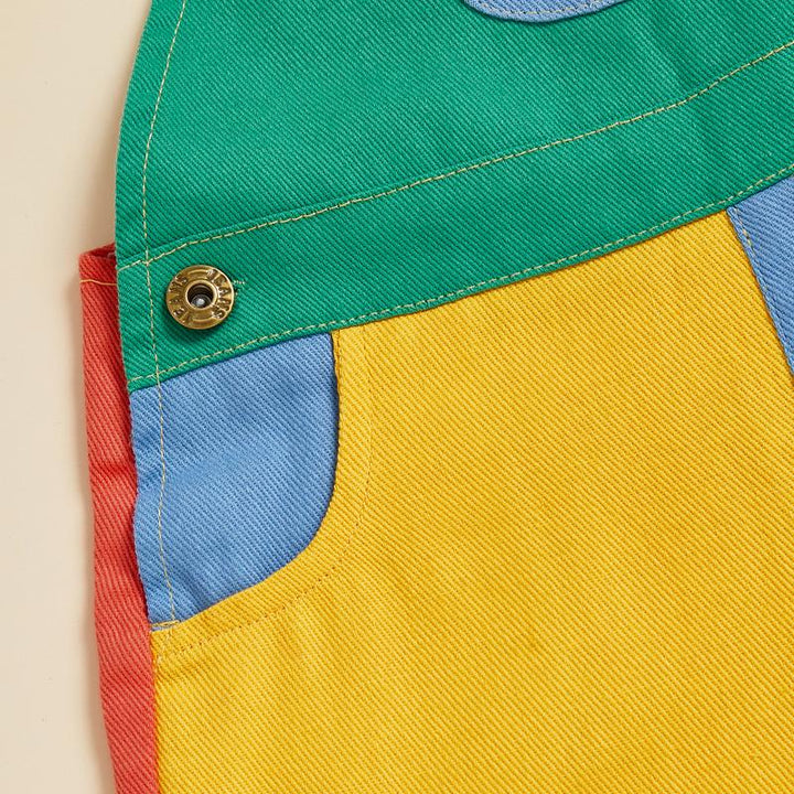 Lunaro Colorblock Kids Overalls