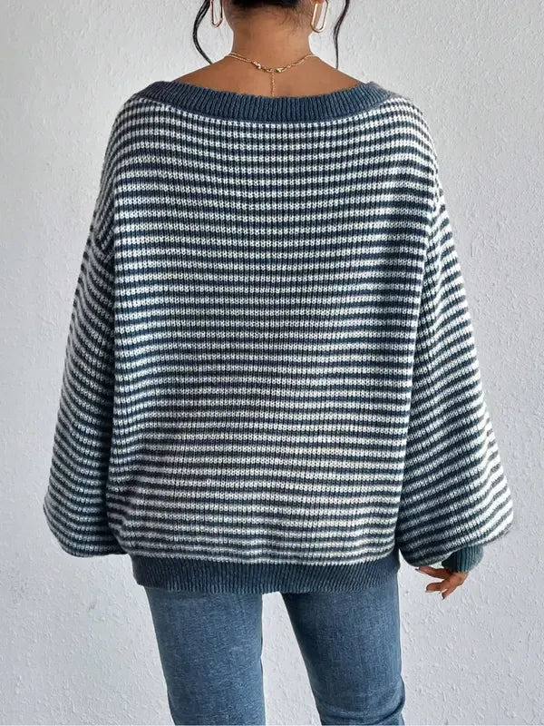 Portofino Off-Shoulder Knit Sweater