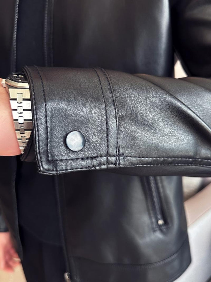 Amalfi Leather Moto Jacket