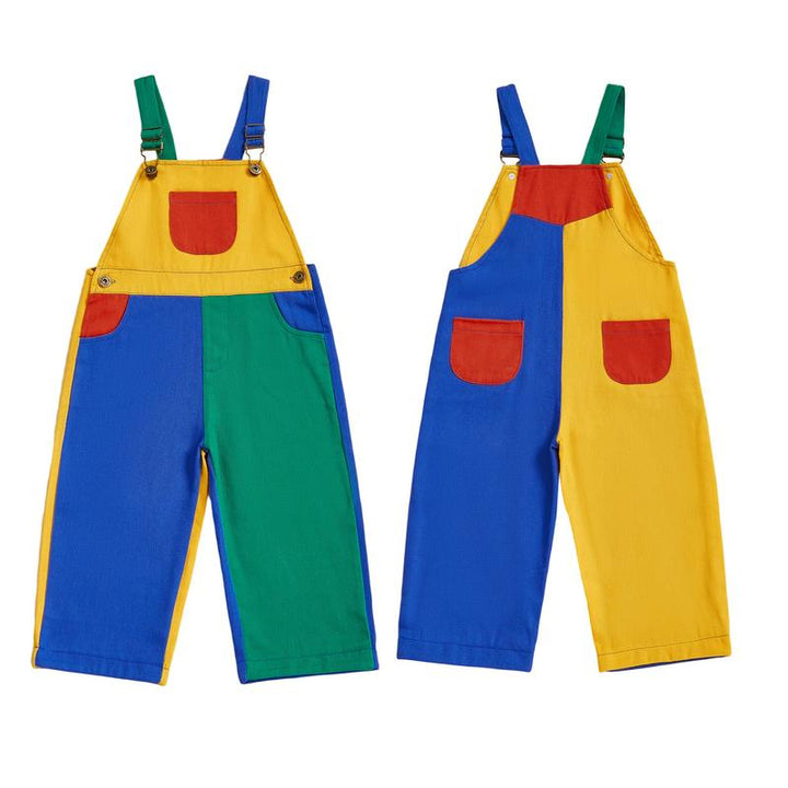 Lunaro Colorblock Kids Overalls