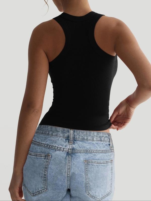 Lunaro Ribbed Tank Top - Saint Drako