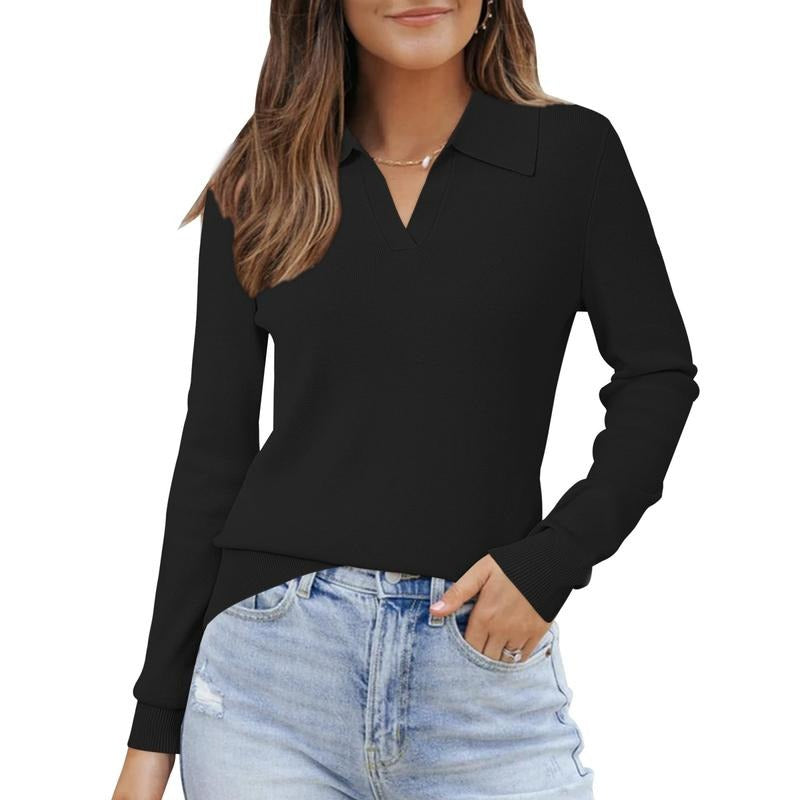 Elvas Collared Knit Top