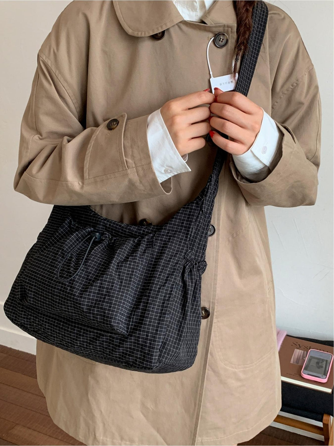 Varese Gingham Shoulder Bag