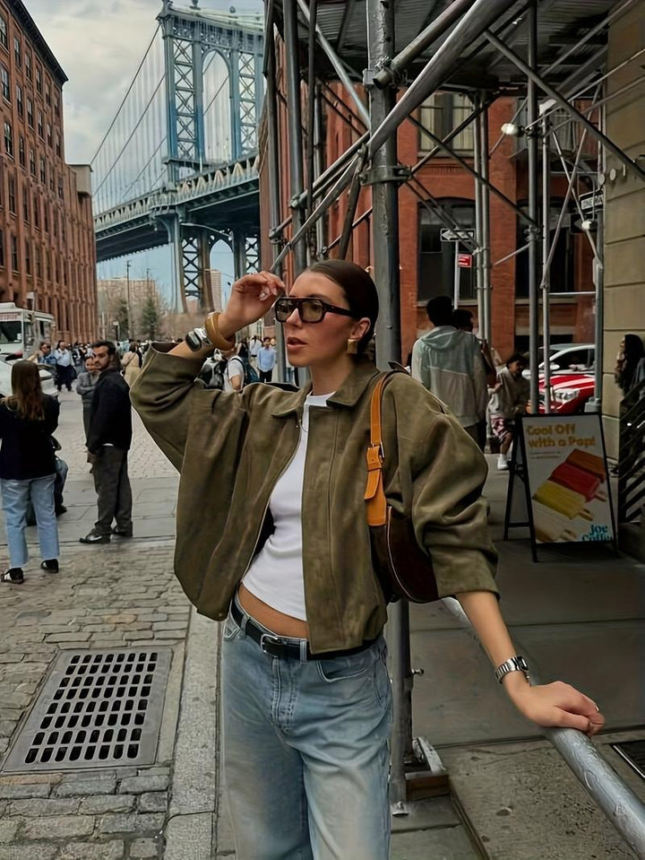 Lunara Suede Jacket - Saint Drako