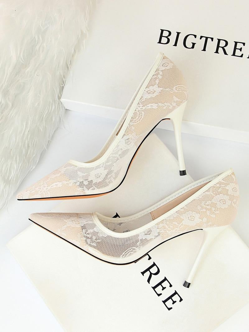 Taranto Lace Stiletto Heels - Saint Drako