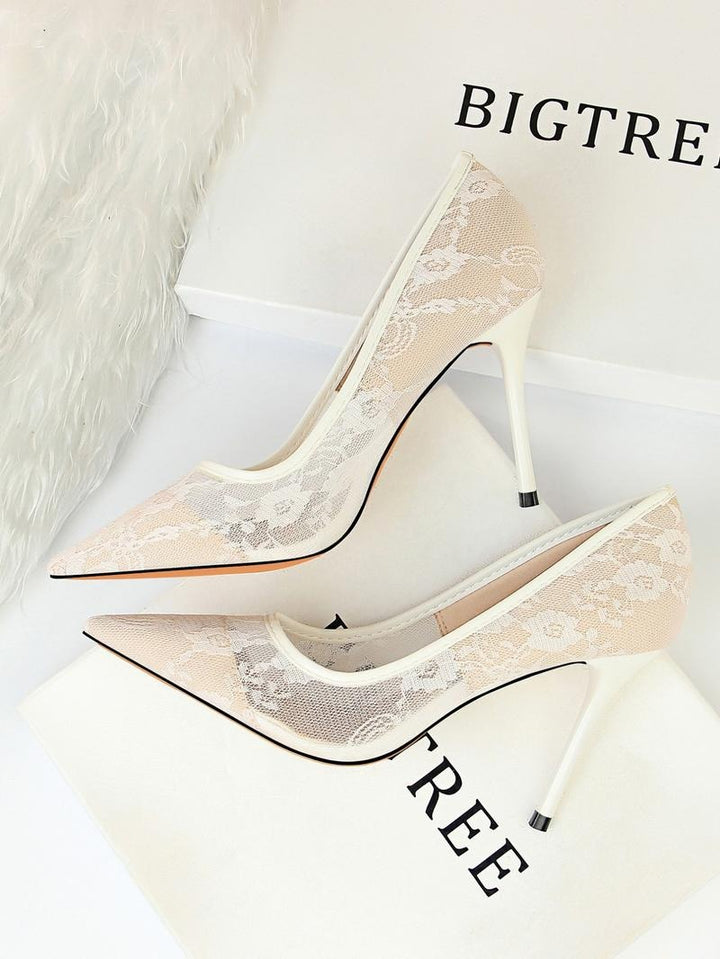 Taranto Lace Stiletto Heels - Saint Drako