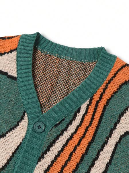 Calvero Abstract Knit Cardigan