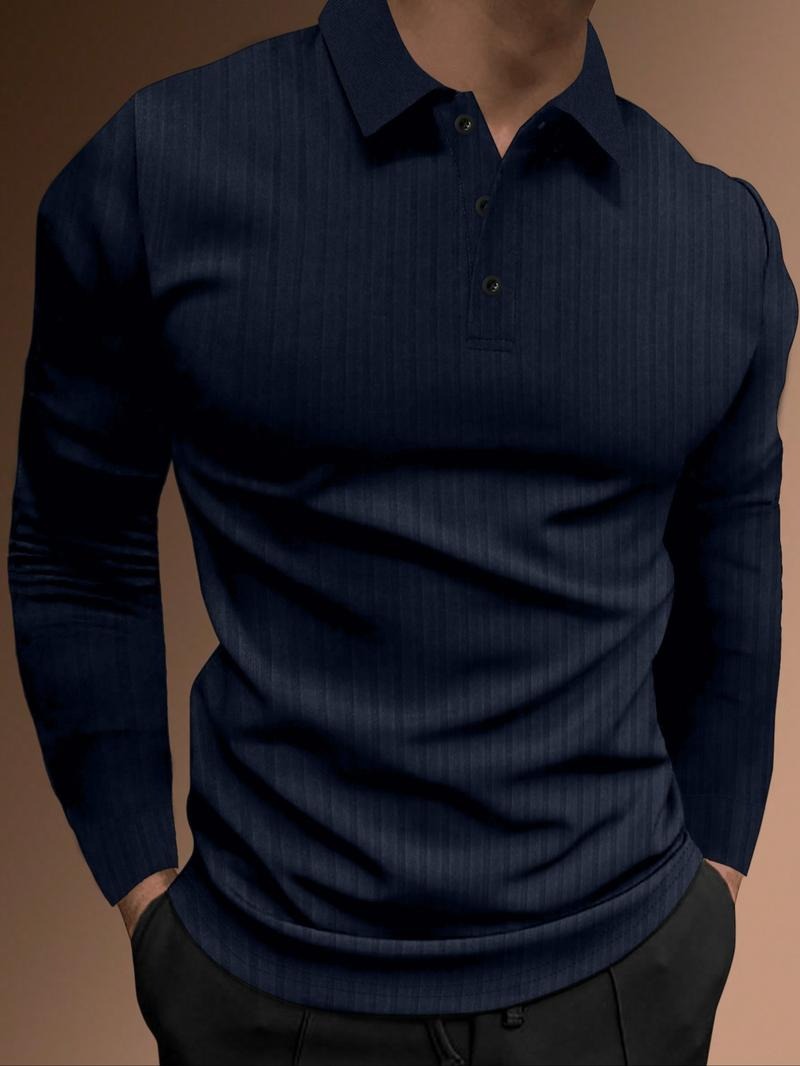 Long-sleeve Lux Ribbed Polo - Saint Drako