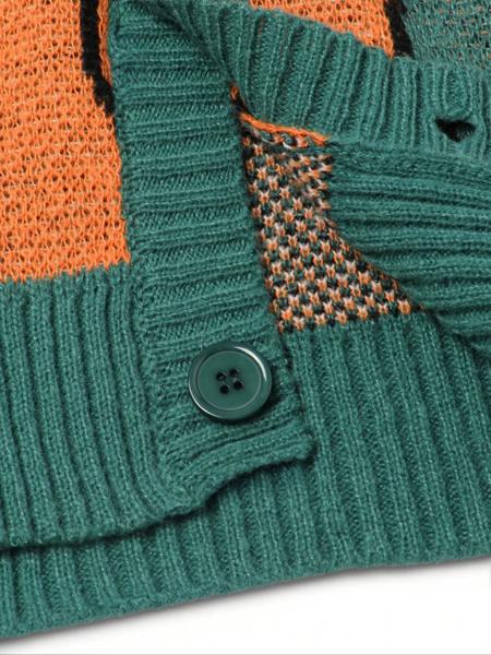 Calvero Abstract Knit Cardigan