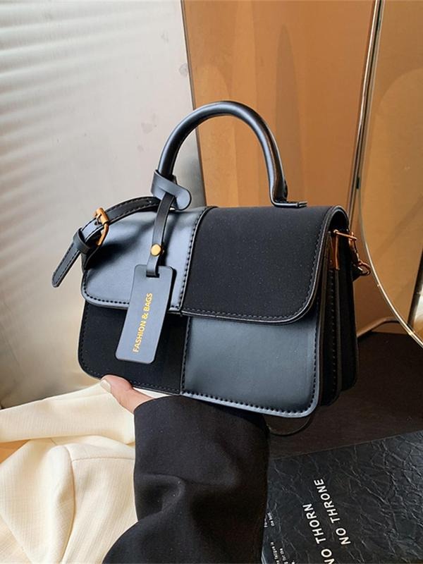 Lunara Structured Leather Top Handle Bag
