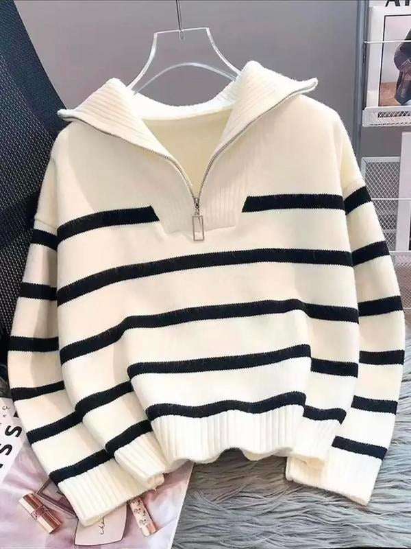 Porto Striped Knit Sweater - Saint Drako