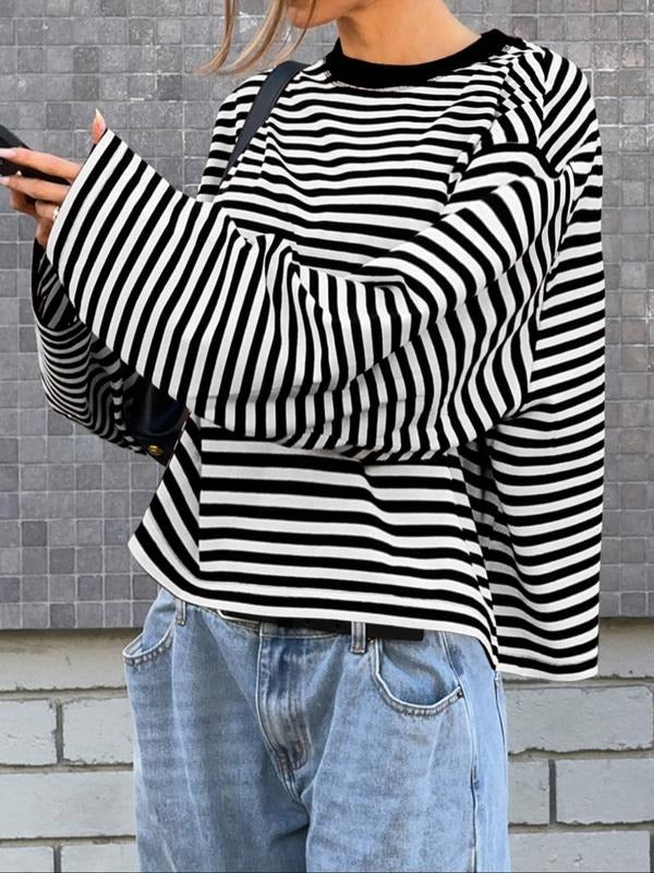 Caldera Striped Bell Sleeve Top
