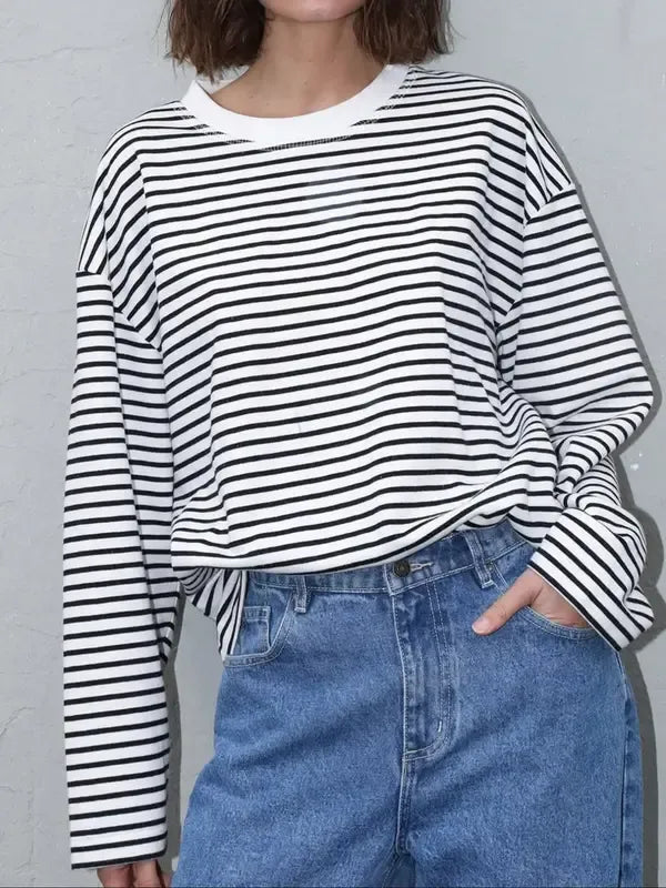 Caldera Striped Bell Sleeve Top