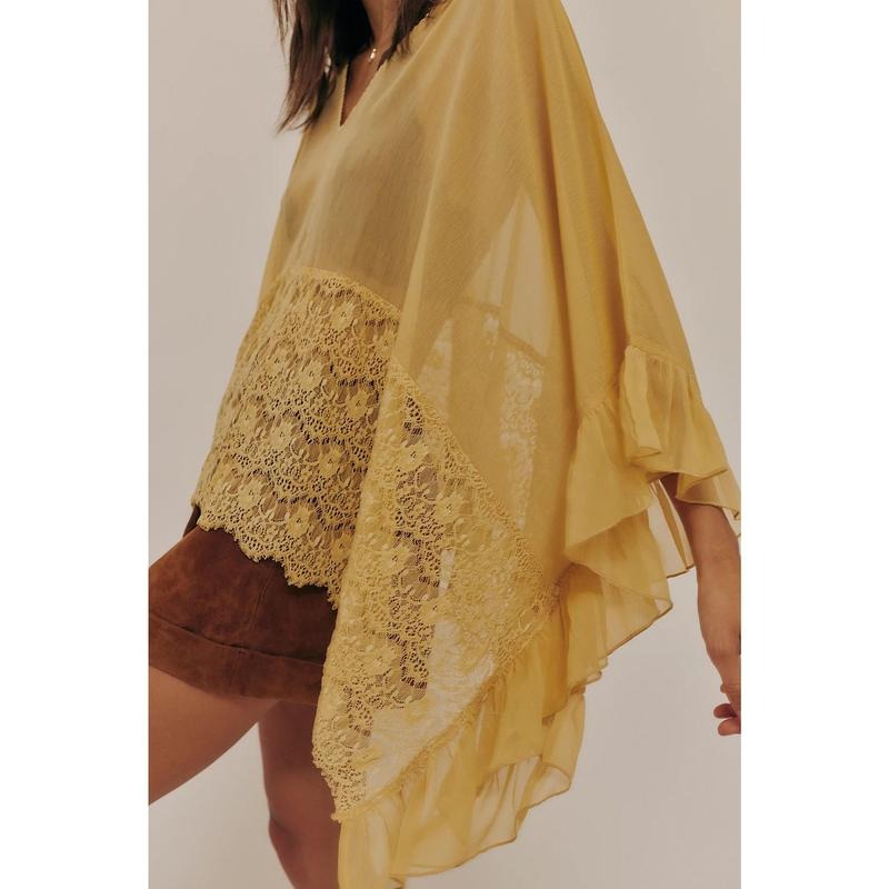 Siena Sheer Lace Poncho