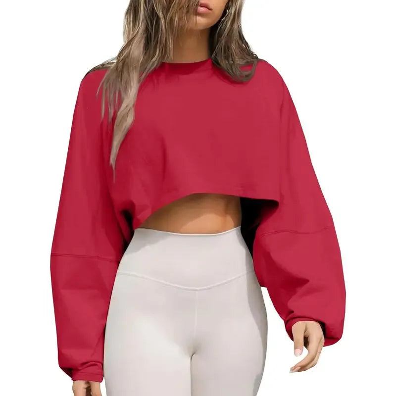 Monza Cropped Oversized Sweatshirt