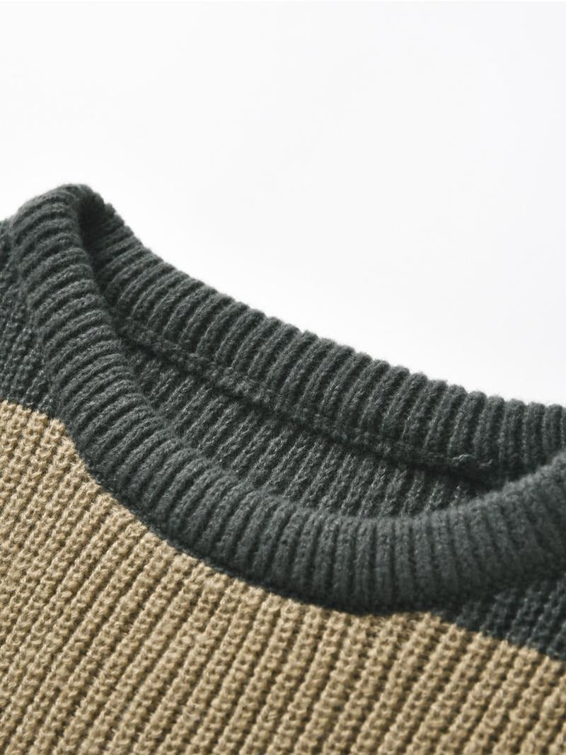 Varez Striped Knit Sweater - Saint Drako