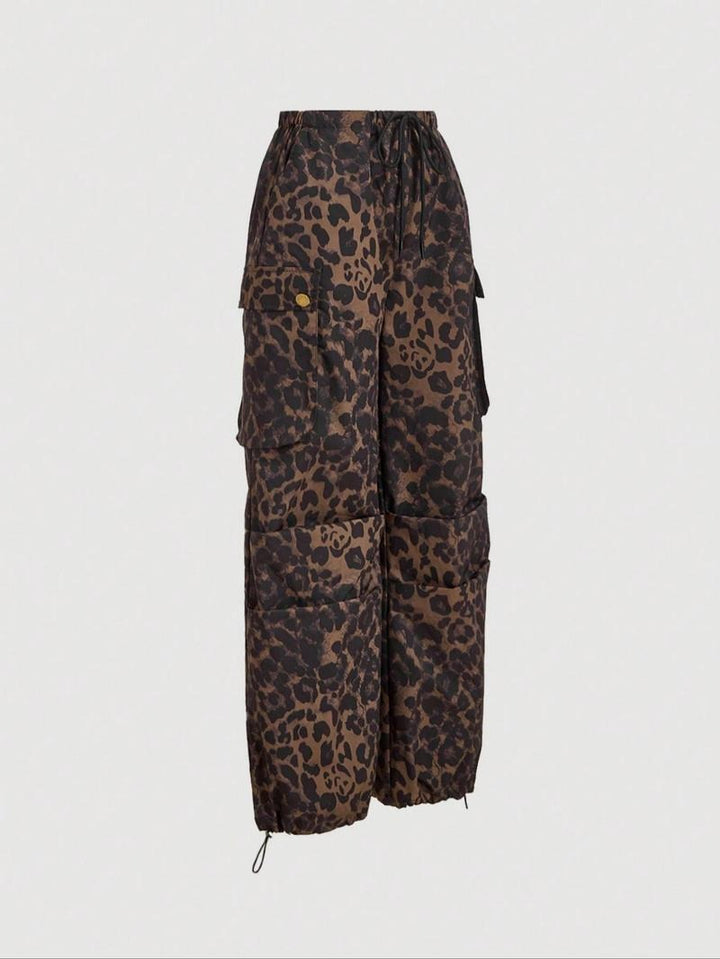 Catania Leopard Cargo Trousers