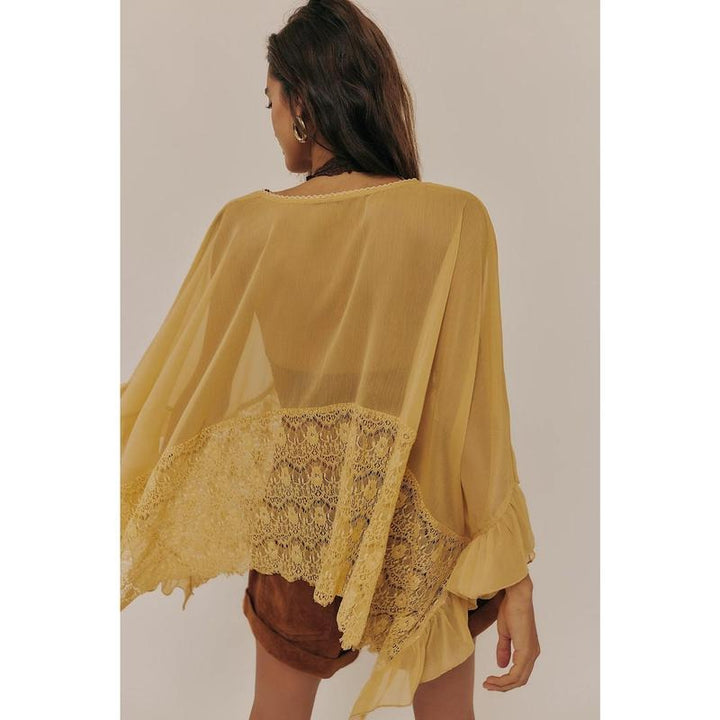 Siena Sheer Lace Poncho
