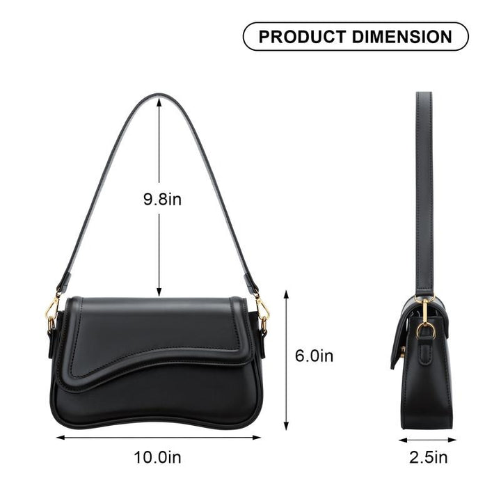 Ravello Curved Flap Shoulder Bag