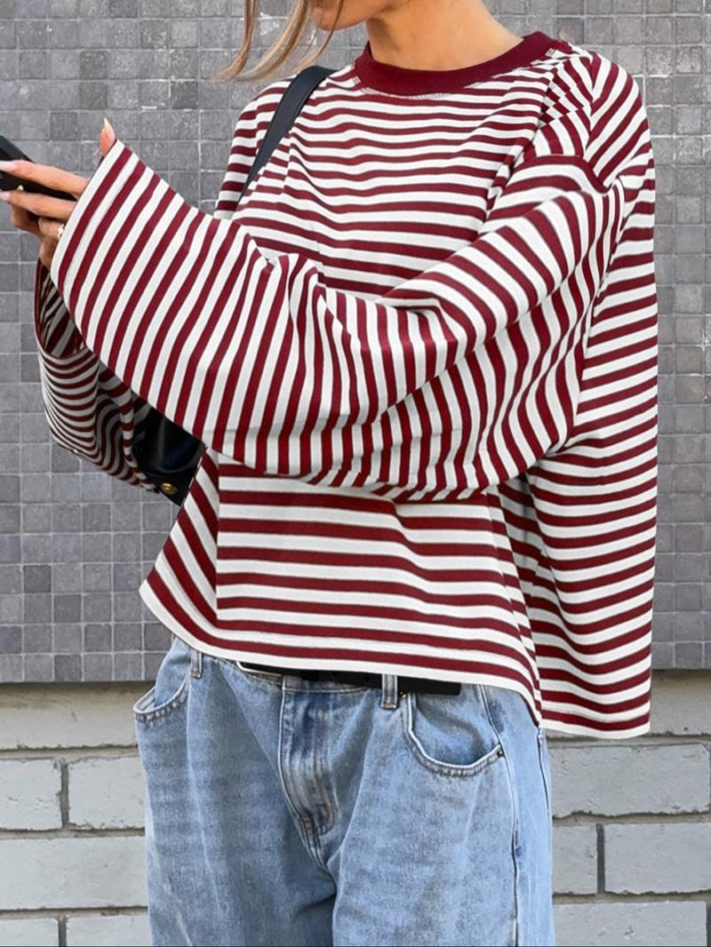 Caldera Striped Bell Sleeve Top