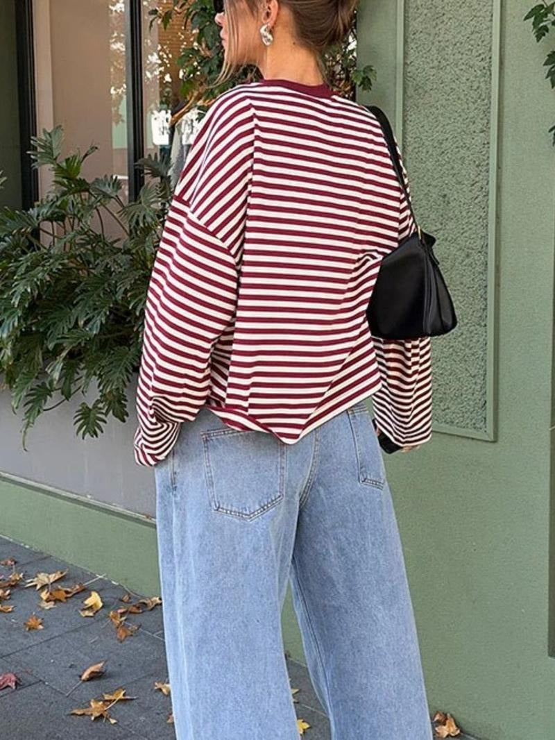 Caldera Striped Bell Sleeve Top