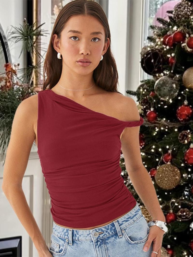 Lerida One-Shoulder Top