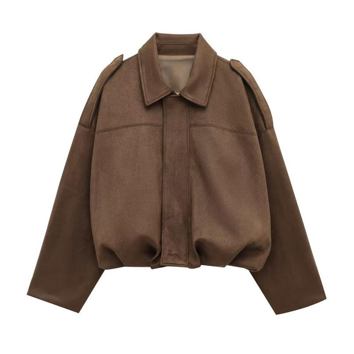 Cortona Cropped Leather Jacket