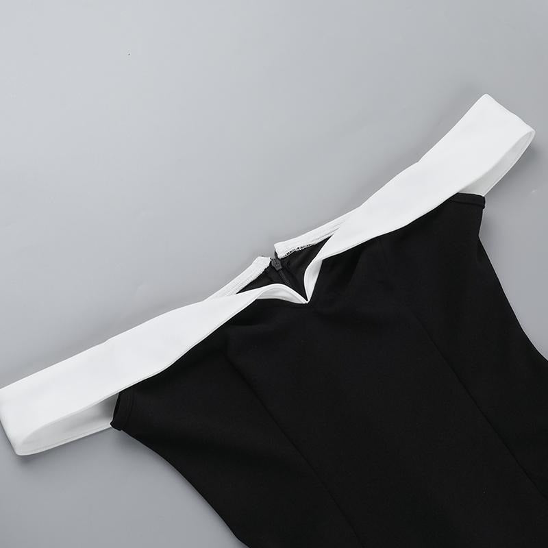 Lunara Contrast Mini Dress