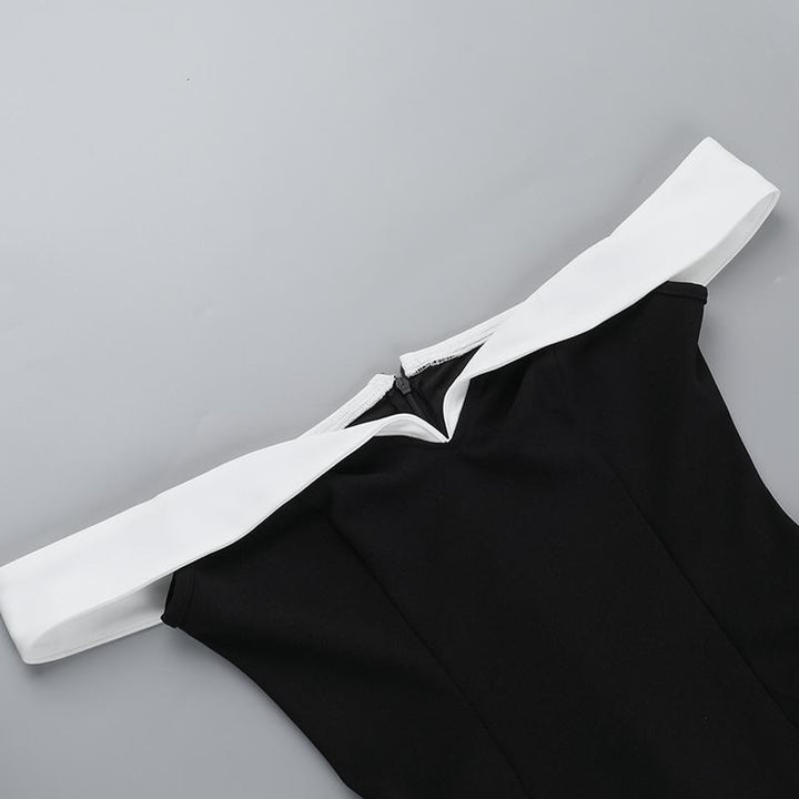 Lunara Contrast Mini Dress