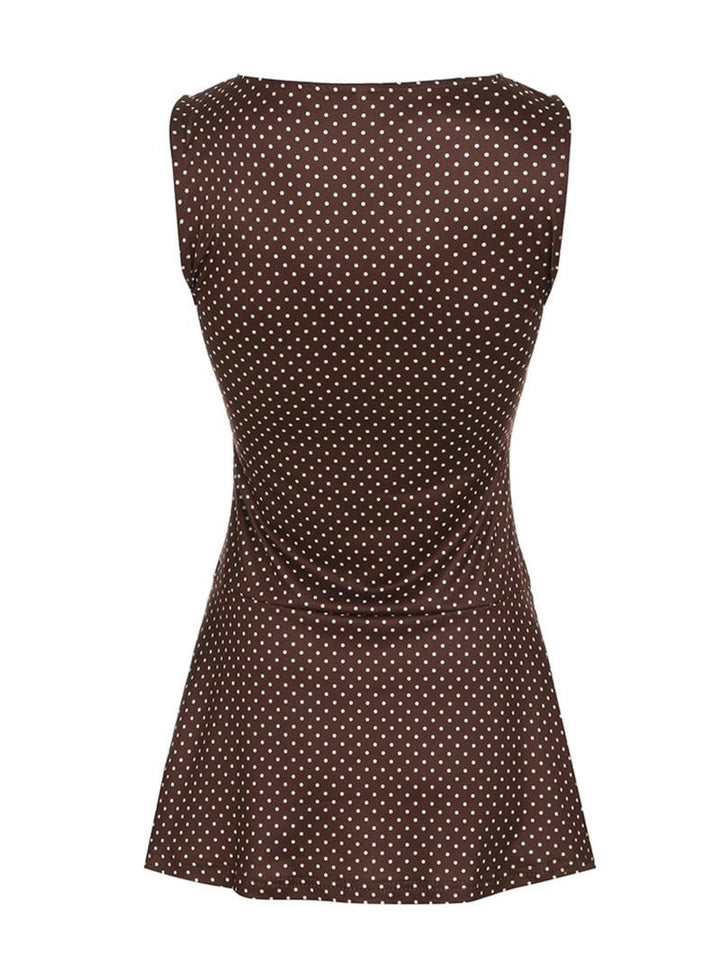 Loria Polka Dot Dress - Saint Drako