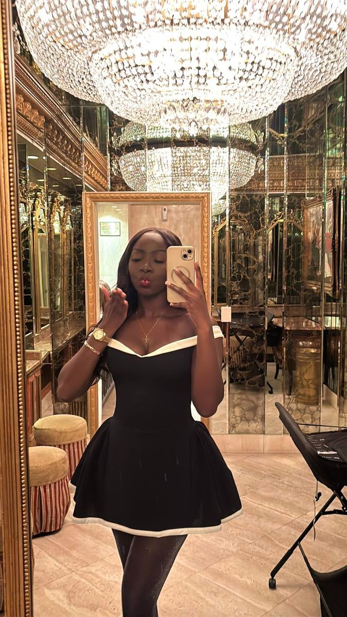 Lunara Contrast Mini Dress