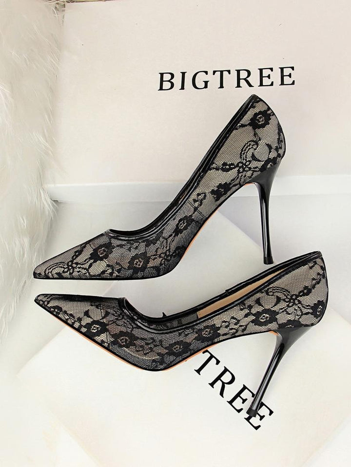 Taranto Lace Stiletto Heels - Saint Drako