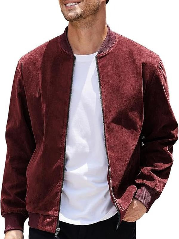 Matera Suede Bomber Jacket