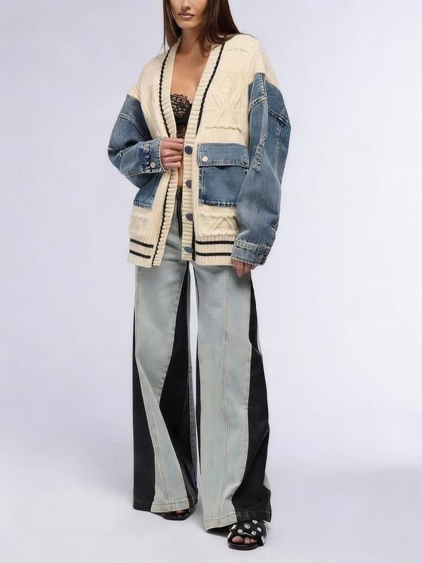 Amalfi Denim Knit Cardigan