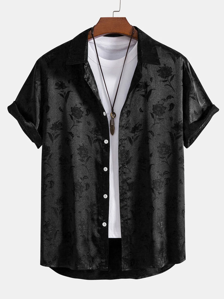 Midnight Rose Bloom Shirt - Saint Drako