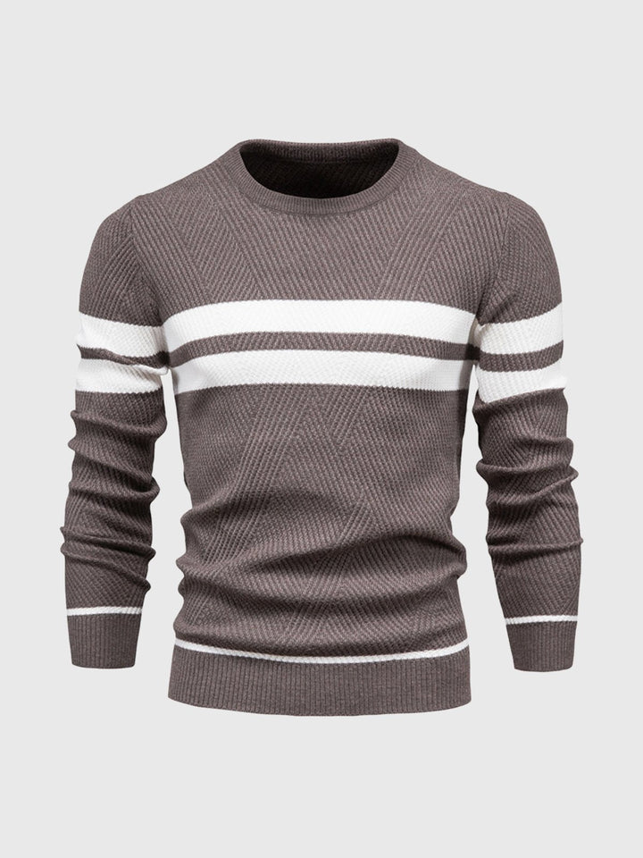 Como Stripe Crewneck Sweater