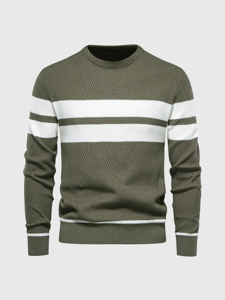 Como Stripe Crewneck Sweater