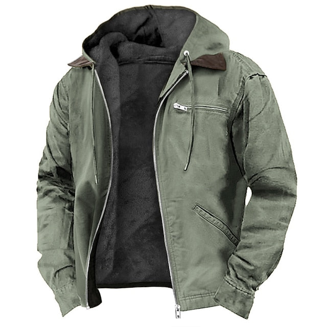 Kennedy Men’s Lined Hooded Jacket - Saint Drako