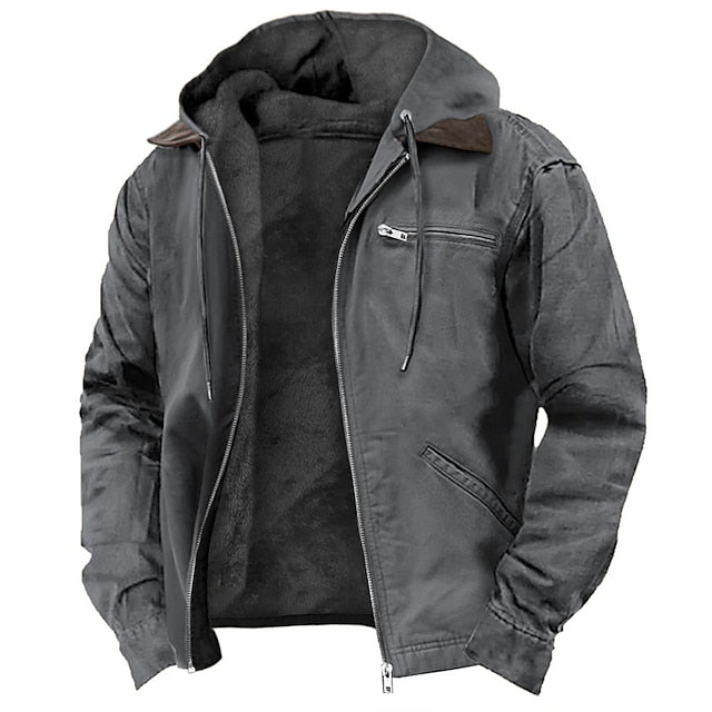 Kennedy Men’s Lined Hooded Jacket - Saint Drako