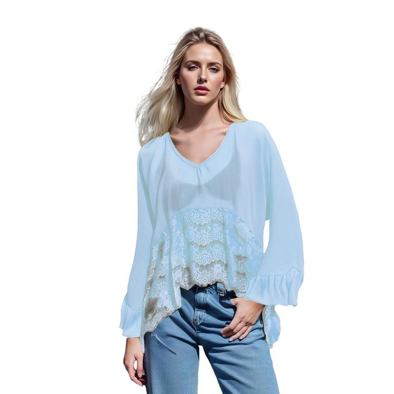 Siena Sheer Lace Poncho
