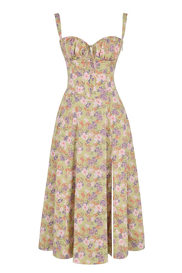 Amelia Women’s Floral Midi Dress - Saint Drako
