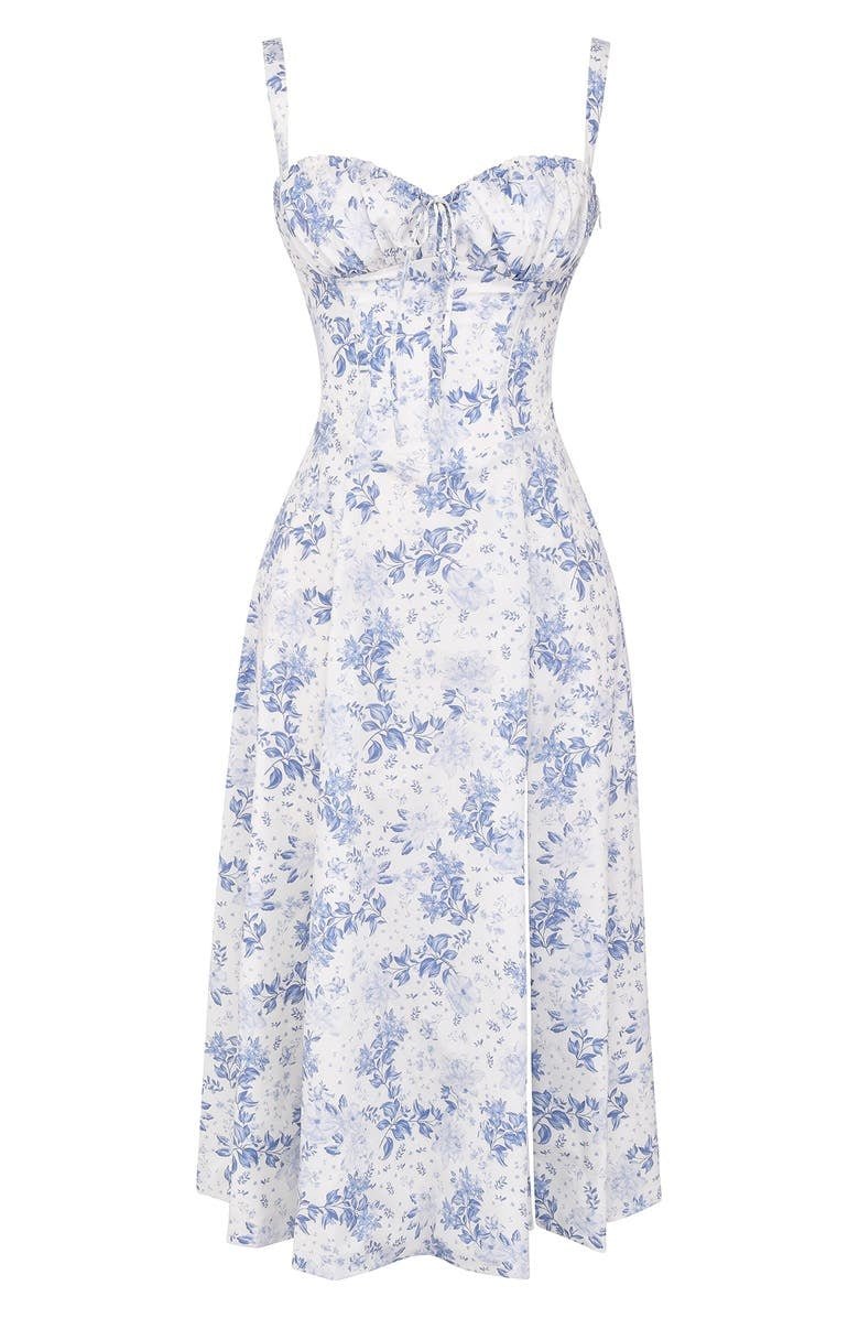 Amelia Women’s Floral Midi Dress - Saint Drako