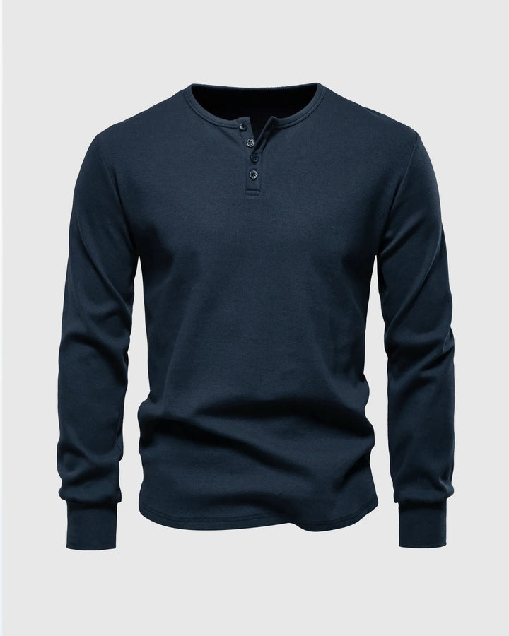 Salerno Rib Knit Henley
