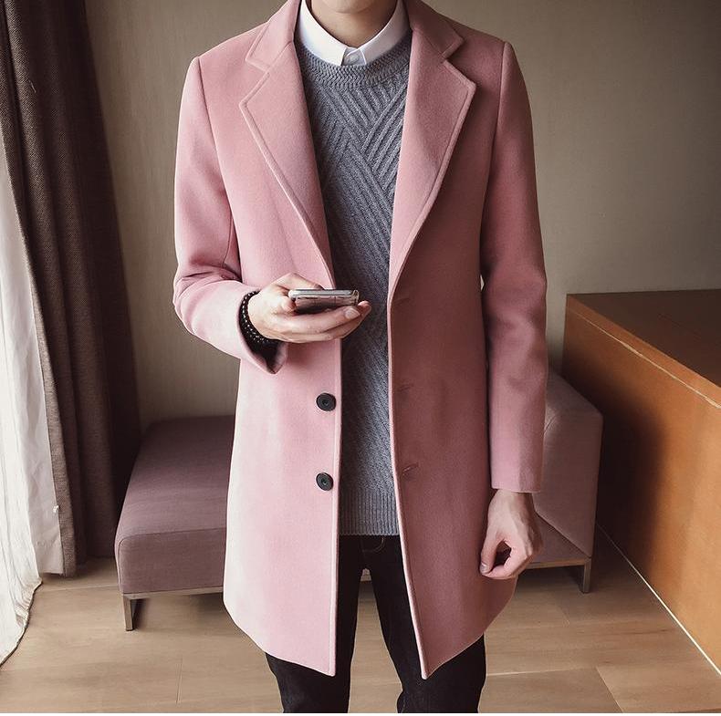 England Wool Long Overcoat