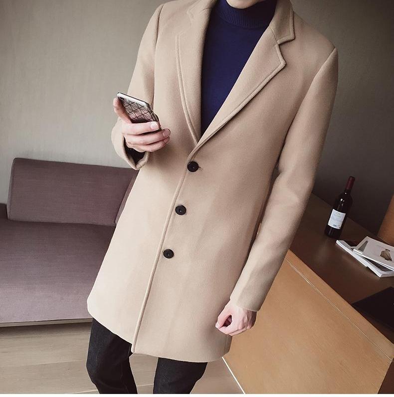 England Wool Long Overcoat