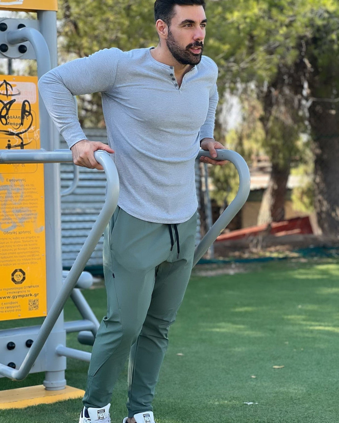 Siena Ribbed Henley Shirt