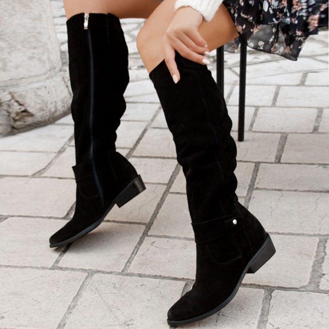 Women's Soft Suede Knee Boots