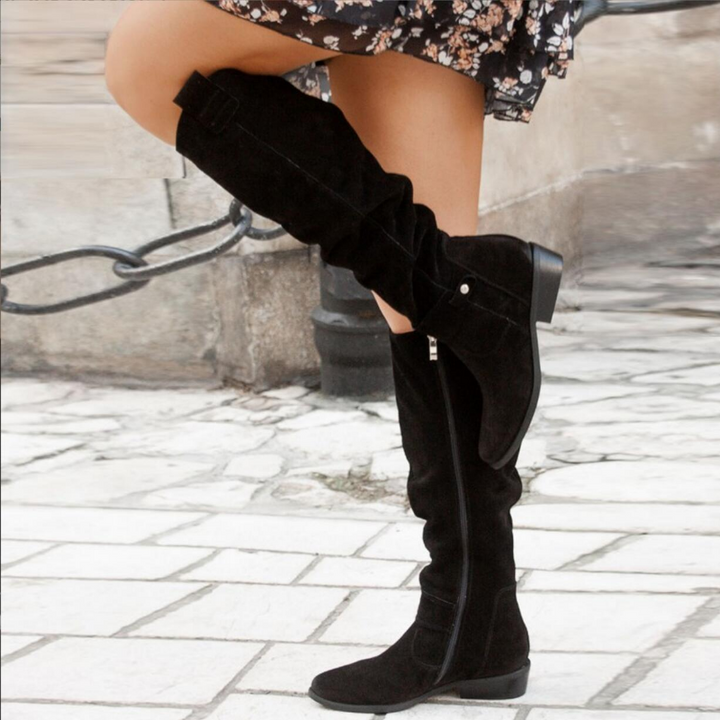 Women's Soft Suede Knee Boots